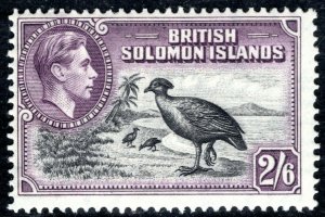 SOLOMON ISLANDS KGVI Stamp 2s/6d High Value BIRDS Mint UM MNH {samwells}LBLUE12