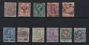ITALY 1901 USED STAMPS PART SET   REF 5945