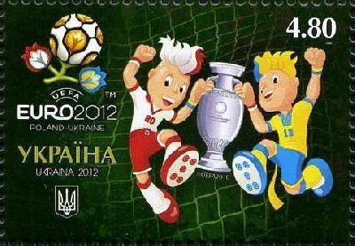 Ukraine 2012 UEFA Euro 2012 Mascots Slavek and Slavko Stamp MNH