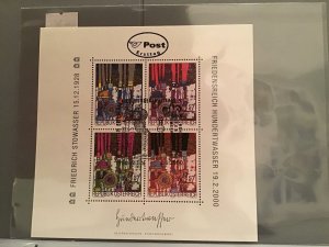 Austria Friedrich  Stowasser  Artist  Stamps sheet R22901