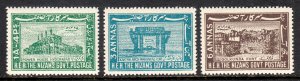 India (Hyderabad) - Scott #55-57 - MNH - SCV $9.50