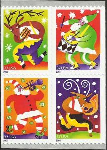 # 3821-3824 MINT NEVER HINGED CHRISTMAS