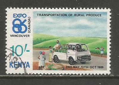 Kenya  #379  Used  (1986)  c.v. $6.25