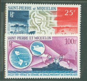 St. Pierre & Miquelon #C35-C36  Single (Complete Set)