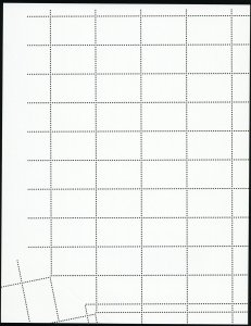 Pacific 97 Testing Sheet of 40 Stamps With Fold Over Error - Stuart Katz