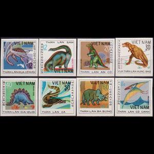 VIETNAM 1979 - Scott# 972-9 Dinosaurs Imp. Set of 8 NH