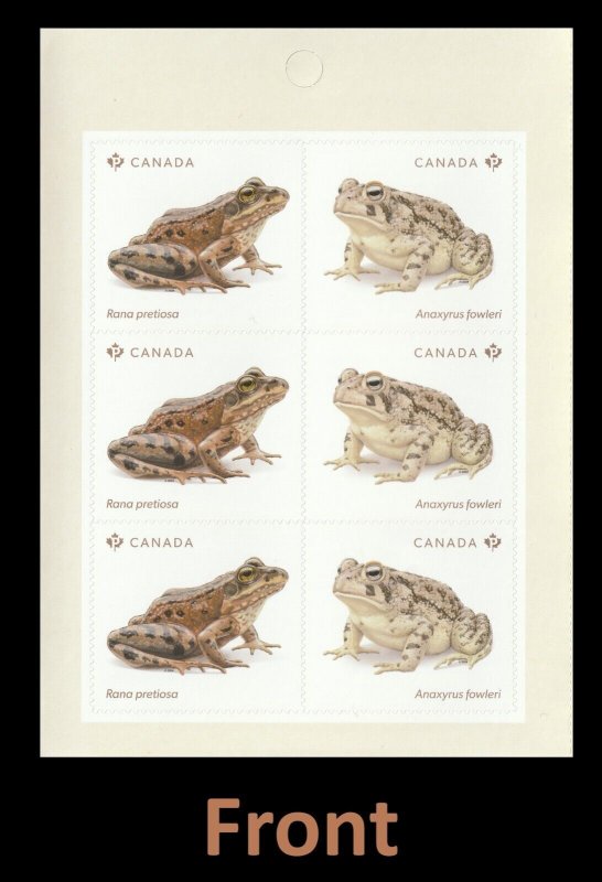 Canada 3421-3422 Endangered Frogs pane 6 MNH 2024