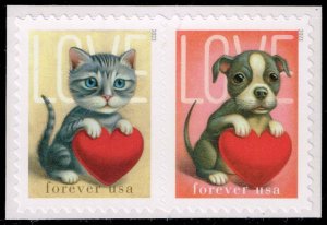 US #5746b Kitten and Puppy Pair; MNH