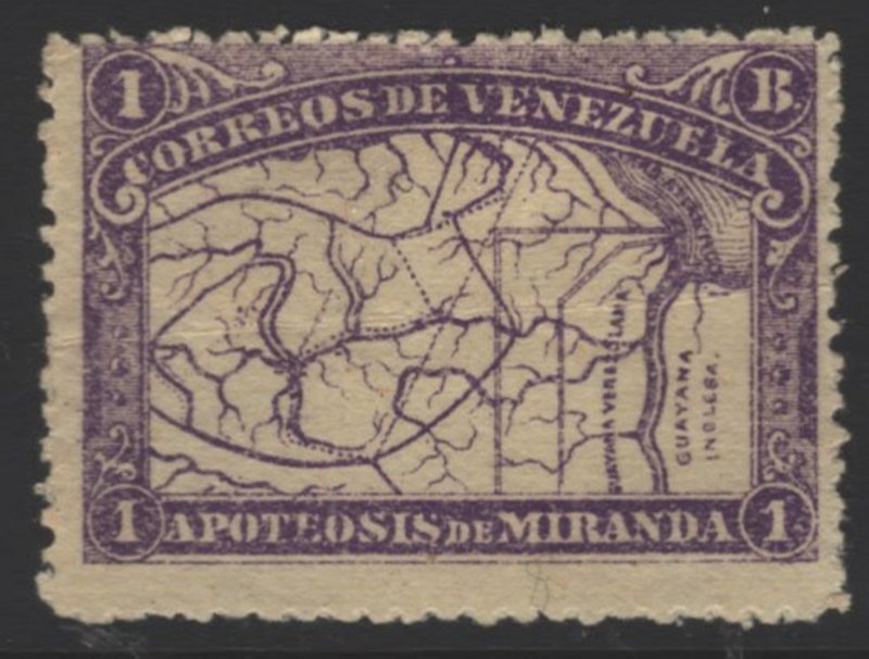 COLLECTION LOT 10186 VENEZUELA #141 MH 1896 CV+$40