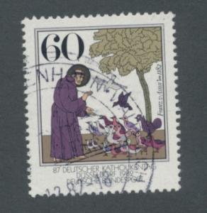 Germany 1982 Scott 1380 used - 60pf, St Francis of Assisi