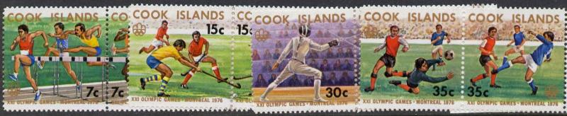 Cook Islands 451-4 MNH Olympic Games, Hockey, Athletics, Soccer