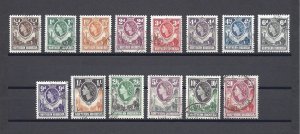 NORTHERN RHODESIA 1953 SG 61/74 USED Cat £100