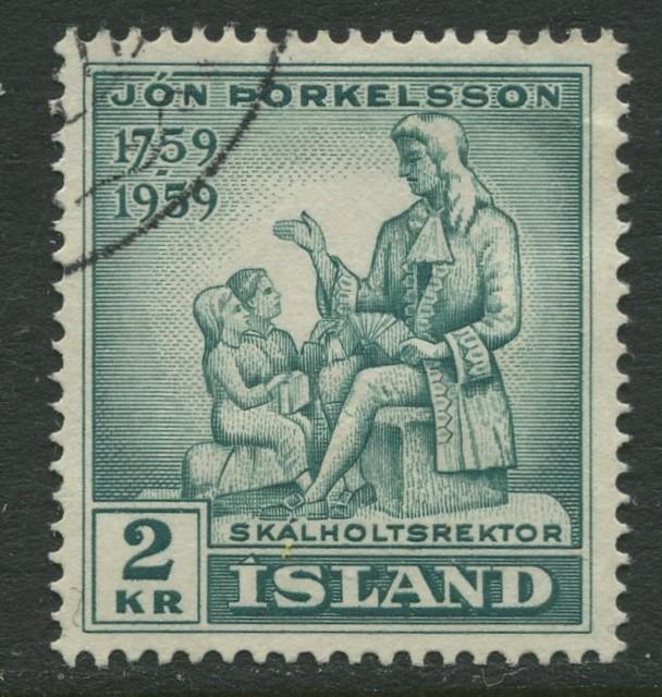 Iceland - Scott 317 - General Issue -1959 - VFU - Single 2k Stamp