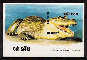North Viet Nam Sc 2538a MNH Imperf S/S of 1994 - Crocodile
