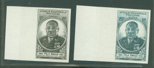 French Equatorial Africa #156-157  Single