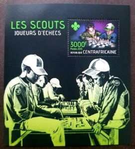 *FREE SHIP Central Africa Boy Scout Chess 2013 Scouting Jamboree (ms) MNH