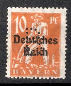 German States Bavaria Michel # P17, mint nh, perfin B