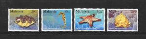 MARINE LIFE - MALAYSIA #852-55   MNH