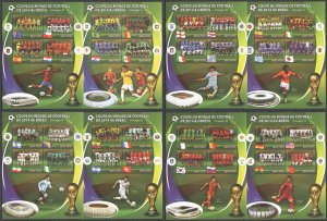 Ss1429 2014 Football World Cup Brazil Groups & Teams Messi Ronaldo 8Kb Mnh