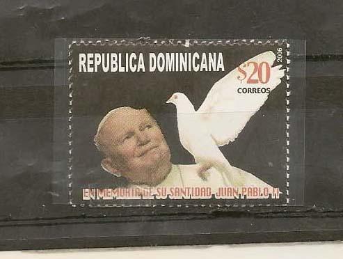 DOMINICAN REPUBLIC -STAMP MNH JUAN PABLO II # TR9