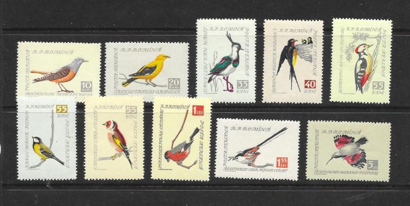 BIRDS - ROMANIA #C60-69  MNH