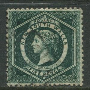 Australia - Tasmania - Scott 65d - QV -Definitive -1882 - VFU -Single 5d Stamp