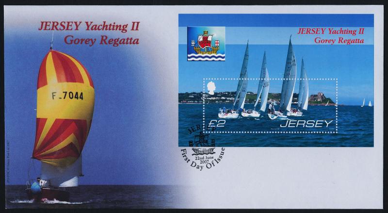 Jersey 1266 on FDC - Gorey Regatta, Yacht Racing