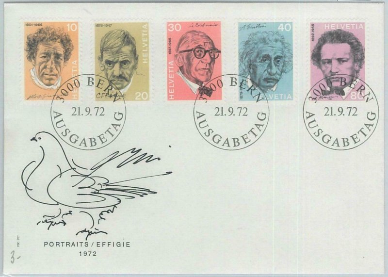 73649 - SWITZERLAND - Postal History -   FDC Cover 1972 - EINSTEIN