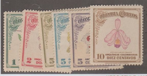 Colombia Scott #546-551 Stamp - Mint Set