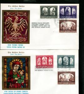 Vatican Two 1966 # 433-438 FDC!