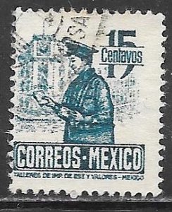 Mexico  825: 15c Postman, used, F