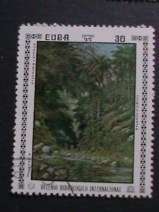 ​CUBA-1971 PAINTING IN NATIONAL MUSEUM- JUMBO LARGE- USED STAMPS VERY FINE