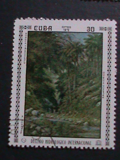 ​CUBA-1971 PAINTING IN NATIONAL MUSEUM- JUMBO LARGE- USED STAMPS VERY FINE