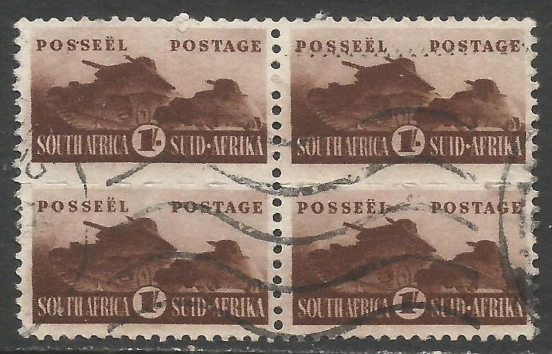 SOUTH AFRICA 97 VFU BLOCK OF 4 W217-1