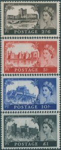 Great Britain 1967 SG759-762 QEII Castles no wmk set MNH