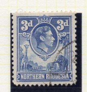 Northern Rhodesia 1950 Early GVI Issue Fine Used 3d. 107765