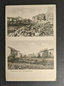 1916 WWI Germany Feldpost Gondrexon France Picture Postcard Cover