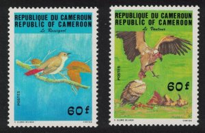 Cameroun Nightingale Griffon Birds 2v 1984 MNH SG#1021-1022 MI#1059-1060