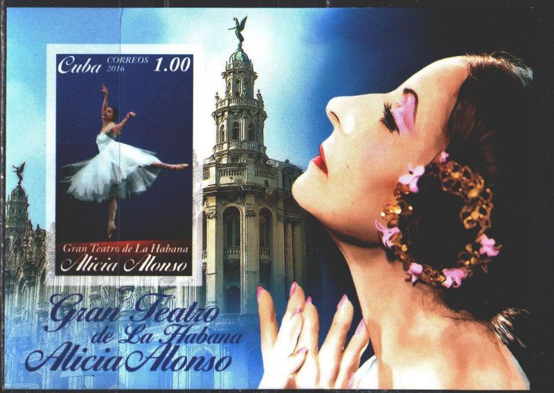 Cuba. 2016. bl332. Ballet. MNH.