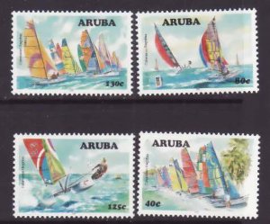 Aruba-Sc#308-11- id5-unused NH set-Catamaran regatta-2007-