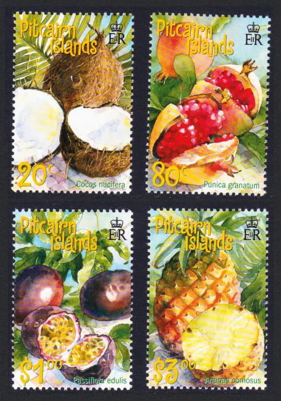 Pitcairn Tropical Fruits 4v SG#591-594 SC#535-538