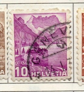 Switzerland Helvetia 1934-48 Early Issue Fine Used 10c. NW-168685