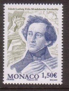Monaco 2009 Music Mendelssohn VF MNH (2528)
