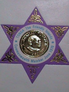 ​TONGA 1970 -SC#C74 KING TAUFA'AHAU TUPOU IV MEDAL- MNH-VERY FINE-KEY STAMP