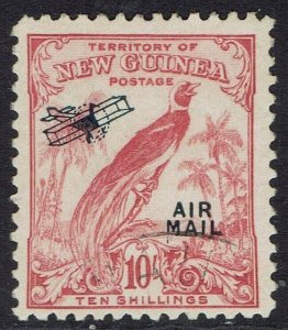 NEW GUINEA 1932 UNDATED BIRD AIRMAIL 10/- USED