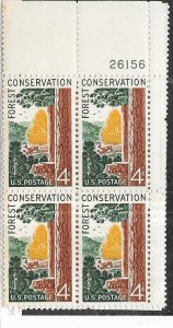 US #1122 4c Forest Conservation Plate Block  (MNH) CV $1.00