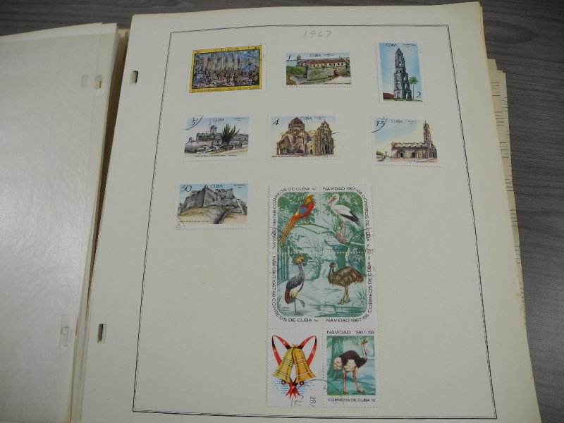 CUBA, 100s & 100s of Stamps mostly hinged on Scott pages