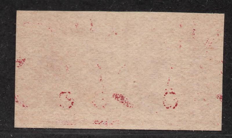 **US, SC# 219dp5 Pair XF Plate Proof on Stamp Paper, No Gum, CV $80.00