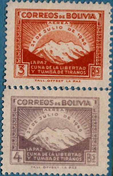 Bolivia #C113-C117 MH