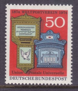 Germany 1153 MNH 1974 Swiss & Germany 19th Century Mail Boxes Issue